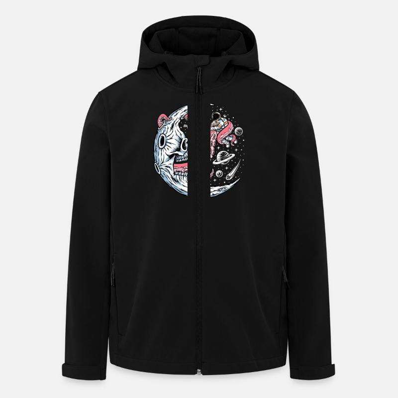 Space Battle with Alien Tentacles - Men’s Recycled Softshell Jacket by Stanley/Stella - black