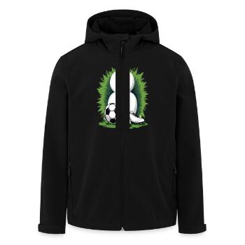 Fußball Geburtstag 8 Jahre Jungen Geschenk - Recycelte Männer Softshell-Jacke von Stanley/Stella - Schwarz - Vorne - AI Model Male 185 light (185cm)
