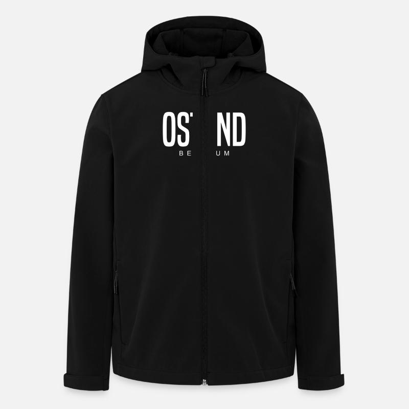 Ostend Belgium - Men’s Recycled Softshell Jacket by Stanley/Stella - black