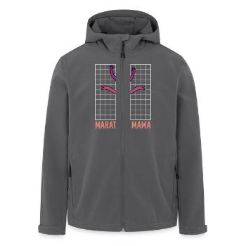 Läuferin MARATHON MAMA Laufen Lustiges - Recycelte Männer Softshell-Jacke von Stanley/Stella - Schwarz - Vorne - AI Model Male 185 light (185cm)