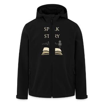 Der Audiobook Narration Club Audio Storyteller - Recycelte Männer Softshell-Jacke von Stanley/Stella - Schwarz - Vorne - AI Model Male 185 light (185cm)