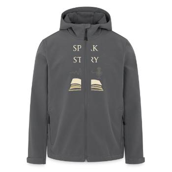 Der Audiobook Narration Club Audio Storyteller - Recycelte Männer Softshell-Jacke von Stanley/Stella - Anthrazit - Vorne - AI Model Male 185 light (185cm)