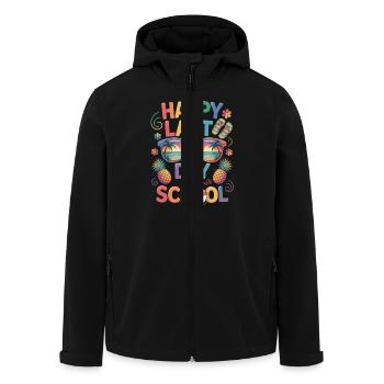 Letzter Schultag Sommerferien Spruch - Recycelte Männer Softshell-Jacke von Stanley/Stella - Schwarz - Vorne - AI Model Male 185 light (185cm)