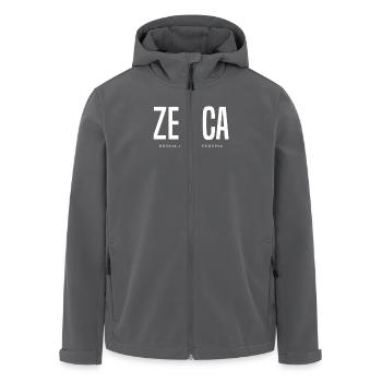 Zenica, Bosnia and Herzegovina - Men’s Recycled Softshell Jacket by Stanley/Stella - anthracite - Front - AI Model Male 185 light (185cm)