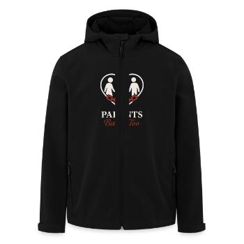 Das Bewusstsein Für Eltern Für Die Entscheidung - Recycelte Männer Softshell-Jacke von Stanley/Stella - Schwarz - Vorne - AI Model Male 185 light (185cm)