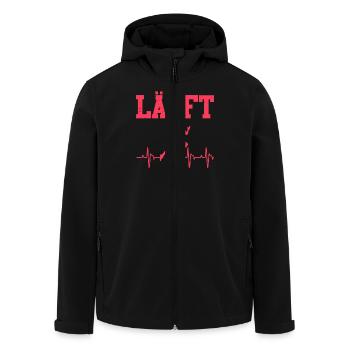 Läufer LÄUFT Laufen Lustiges Marathon - Recycelte Männer Softshell-Jacke von Stanley/Stella - Schwarz - Vorne - AI Model Male 185 light (185cm)