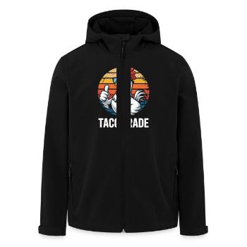 Taco Trade Sunset - Recycelte Männer Softshell-Jacke von Stanley/Stella - Schwarz - Vorne - AI Model Male 185 light (185cm)