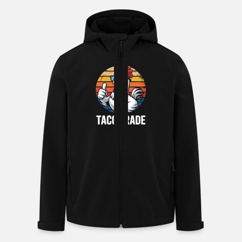 Taco Trade Sunset - Men’s Recycled Softshell Jacket by Stanley/Stella - black