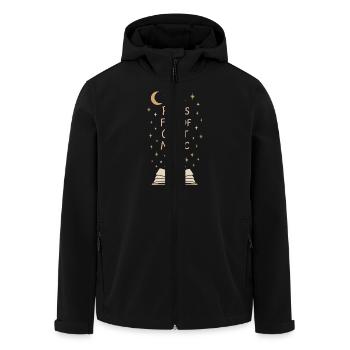 Journaling Aesthetic Creative Planer Life Writing - Recycelte Männer Softshell-Jacke von Stanley/Stella - Schwarz - Vorne - AI Model Male 185 light (185cm)