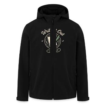 Journaling Aesthetic Creative Planer Life Writing - Recycelte Männer Softshell-Jacke von Stanley/Stella - Schwarz - Vorne - AI Model Male 185 light (185cm)