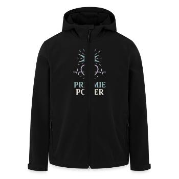 Nicu Parent Pride Preemie Warrior Neugeborene - Recycelte Männer Softshell-Jacke von Stanley/Stella - Schwarz - Vorne - AI Model Male 185 light (185cm)