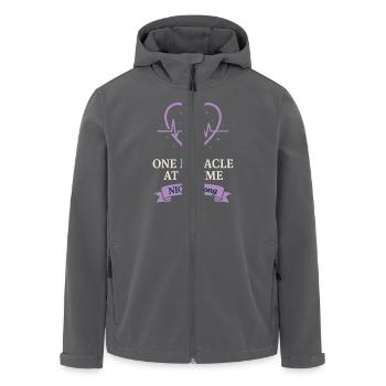 Nicu Parent Pride Preemie Warrior Neugeborene - Recycelte Männer Softshell-Jacke von Stanley/Stella - Anthrazit - Vorne - AI Model Male 185 light (185cm)