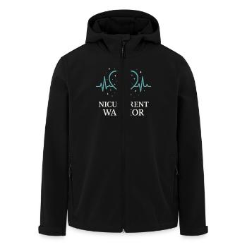 Nicu Parent Pride Preemie Warrior Neugeborene - Recycelte Männer Softshell-Jacke von Stanley/Stella - Schwarz - Vorne - AI Model Male 185 light (185cm)