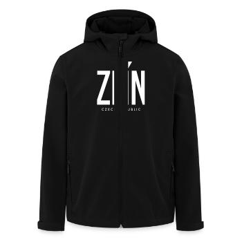 Zlin, République tchèque - Veste softshell homme en polyester recyclé Stanley/Stella - noir - Devant - AI Model Male 185 light (185cm)