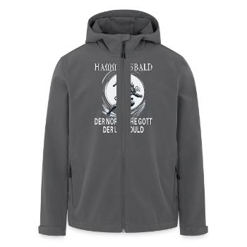 Hammersbald – Norse God of Impatience - Men’s Recycled Softshell Jacket by Stanley/Stella - anthracite - Front - AI Model Male 185 light (185cm)