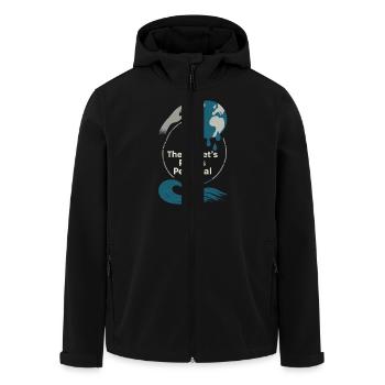 Changement climatique Anxiété Gen Z Eco Stress Doomscroll - Veste softshell homme en polyester recyclé Stanley/Stella - noir - Devant - AI Model Male 185 light (185cm)