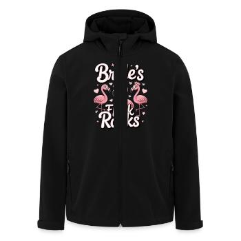 Feral Bride Era Design Possum Possum Wedding - Men’s Recycled Softshell Jacket by Stanley/Stella - black - Front - AI Model Male 185 light (185cm)