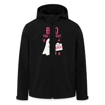 Anti -halloween sarcastic creepy - Men’s Recycled Softshell Jacket by Stanley/Stella - black - Front - AI Model Male 185 light (185cm)