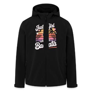Juste une fille qui aime la Bachata - Veste softshell homme en polyester recyclé Stanley/Stella - noir - Devant - AI Model Male 185 light (185cm)