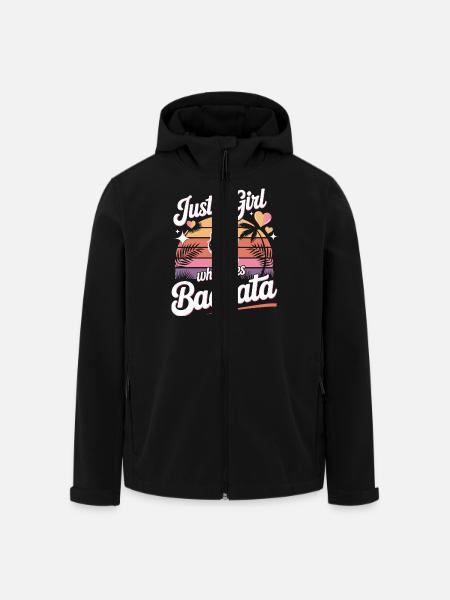 Just a girl who loves Bachata - Men’s Recycled Softshell Jacket by Stanley/Stella - black