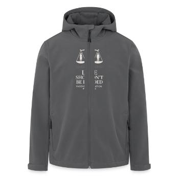 Awareness for parents of the decision - Men’s Recycled Softshell Jacket by Stanley/Stella - anthracite - Front - AI Model Male 185 light (185cm)