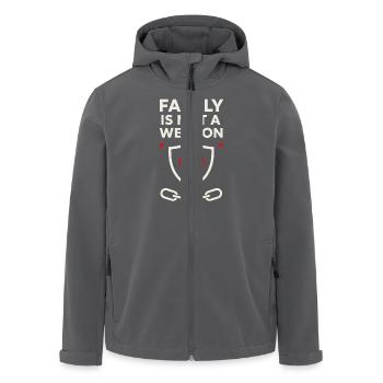 Awareness for parents of the decision - Men’s Recycled Softshell Jacket by Stanley/Stella - anthracite - Front - AI Model Male 185 light (185cm)