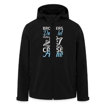 Brothers don't let sisters cruise alone - Recycelte Männer Softshell-Jacke von Stanley/Stella - Schwarz - Vorne - AI Model Male 185 light (185cm)