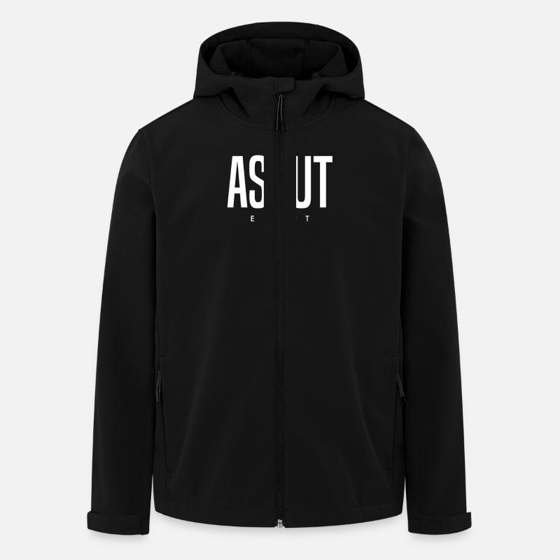 Assiout, Égypte - Veste softshell homme en polyester recyclé Stanley/Stella - noir