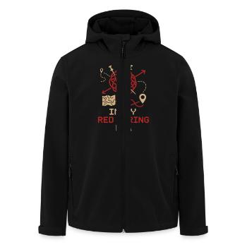 Alufolie-hut-gesellschaft Verschwörungs-meme - Recycelte Männer Softshell-Jacke von Stanley/Stella - Schwarz - Vorne - AI Model Male 185 light (185cm)