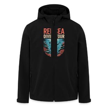 DivingTour RedSea 2025 - Men’s Recycled Softshell Jacket by Stanley/Stella - black - Front - AI Model Male 185 light (185cm)