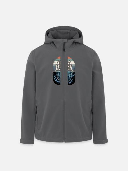 Plongée à Silfra 2025 - Veste softshell homme en polyester recyclé Stanley/Stella - noir