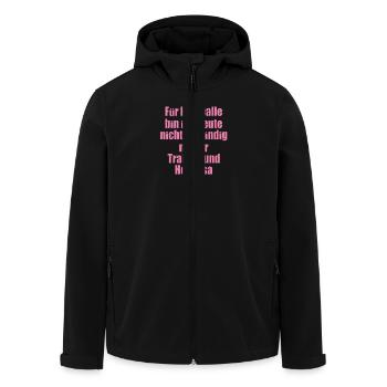 Fuer Pillepalle bin ich Heute nicht zustaendig - Recycelte Männer Softshell-Jacke von Stanley/Stella - Schwarz - Vorne - AI Model Male 185 light (185cm)