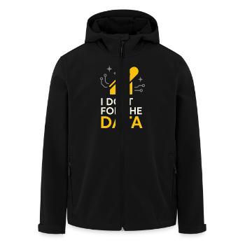 Clinical Lab Tech Diagnostic Science Data Nerd - Recycelte Männer Softshell-Jacke von Stanley/Stella - Schwarz - Vorne - AI Model Male 185 light (185cm)