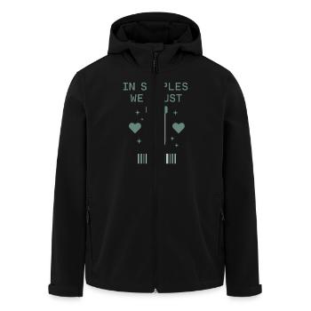 Clinical Lab Tech Diagnostic Science Data Nerd - Recycelte Männer Softshell-Jacke von Stanley/Stella - Schwarz - Vorne - AI Model Male 185 light (185cm)