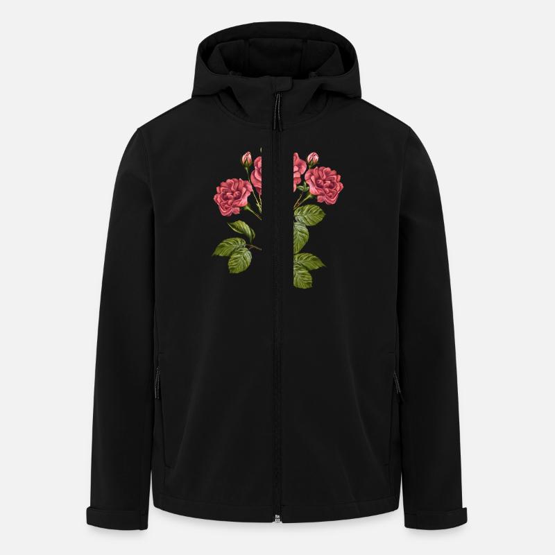 Fleur - Veste softshell homme en polyester recyclé Stanley/Stella - noir