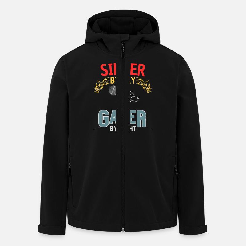 Zocker & Sänger Gaming Gesangverein - Men’s Recycled Softshell Jacket by Stanley/Stella - black