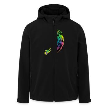 Basketball dunk - Men’s Recycled Softshell Jacket by Stanley/Stella - black - Front - AI Model Male 185 light (185cm)