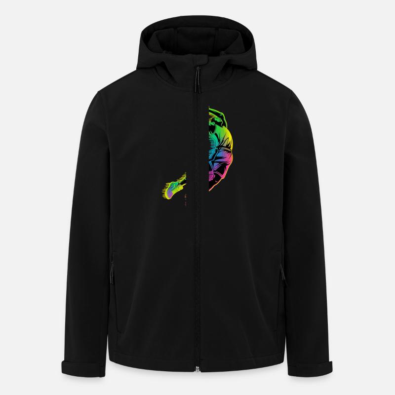 Dunk de basket-ball - Veste softshell homme en polyester recyclé Stanley/Stella - noir