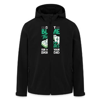 Mahjong Gamer Mah-Jongg Lustiges Kartenspiel - Recycelte Männer Softshell-Jacke von Stanley/Stella - Schwarz - Vorne - AI Model Male 185 light (185cm)
