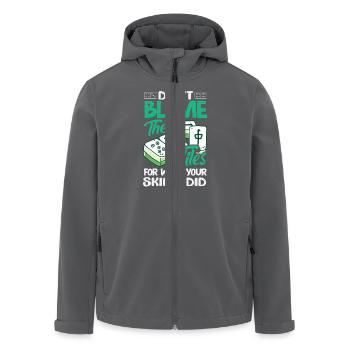 Mahjong Gamer Mah-Jongg Lustiges Kartenspiel - Recycelte Männer Softshell-Jacke von Stanley/Stella - Anthrazit - Vorne - AI Model Male 185 light (185cm)