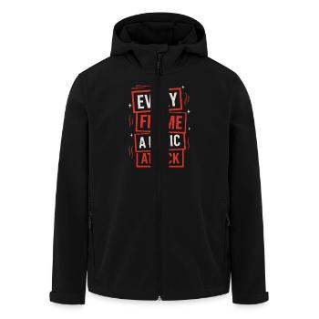 Die Indie -filmemacher -drehbuchautorin Für - Recycelte Männer Softshell-Jacke von Stanley/Stella - Schwarz - Vorne - AI Model Male 185 light (185cm)
