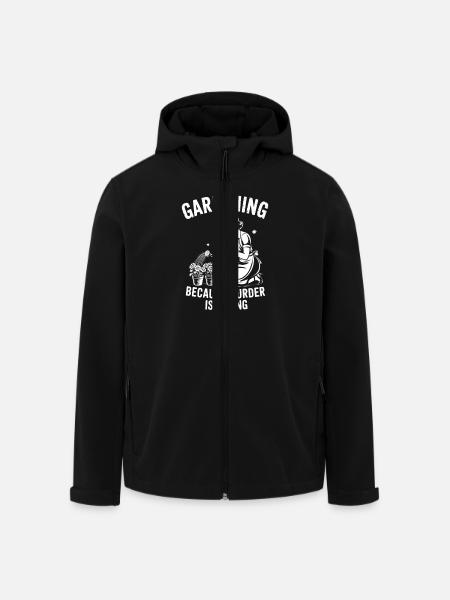 Gardening Because Murder Is Wrong - 50er retro - Recycelte Männer Softshell-Jacke von Stanley/Stella - Schwarz