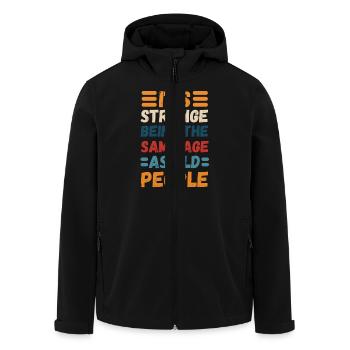 Lustiger Geburtstag Älter werden Humor - Recycelte Männer Softshell-Jacke von Stanley/Stella - Schwarz - Vorne - AI Model Male 185 light (185cm)