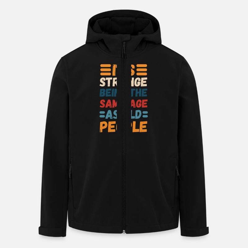 Drôle Anniversaire Vieillir Humour - Veste softshell homme en polyester recyclé Stanley/Stella - noir