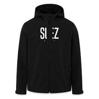 Suez Egypt - Men’s Recycled Softshell Jacket by Stanley/Stella - black - Front - AI Model Male 185 light (185cm)