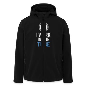 Technologue en IRM Radiologie Résonance magnétique - Veste softshell homme en polyester recyclé Stanley/Stella - noir - Devant - AI Model Male 185 light (185cm)