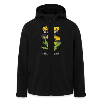 Gärtnern GÄRTNER BLÜHEN MIT DEM ALTER AUF Lustig - Recycelte Männer Softshell-Jacke von Stanley/Stella - Schwarz - Vorne - AI Model Male 185 light (185cm)