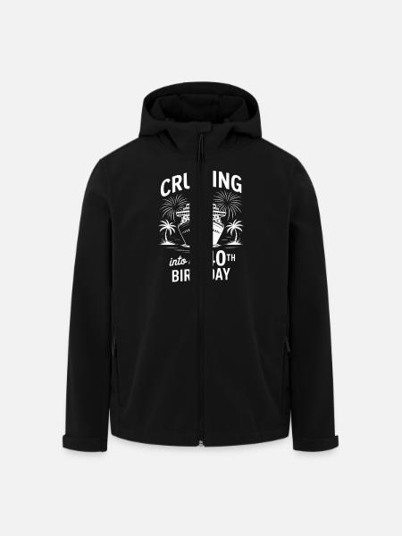 Croisière 40e anniversaire - Veste softshell homme en polyester recyclé Stanley/Stella - noir