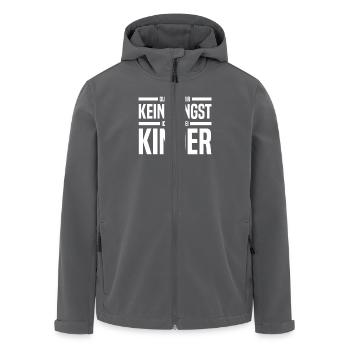 Drei Kinder Eltern Vater Mutter - Recycelte Männer Softshell-Jacke von Stanley/Stella - Anthrazit - Vorne - AI Model Male 185 light (185cm)