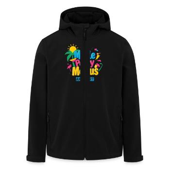 Malle Party Modus Aktiviert Mallorca Gruppen Shirt - Recycelte Männer Softshell-Jacke von Stanley/Stella - Schwarz - Vorne - AI Model Male 185 light (185cm)